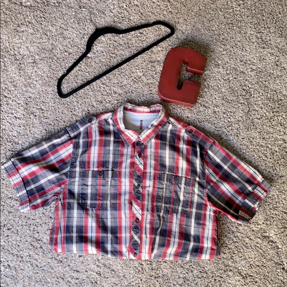 Short sleeved plaid Men’s shirt - Picture 1 of 3